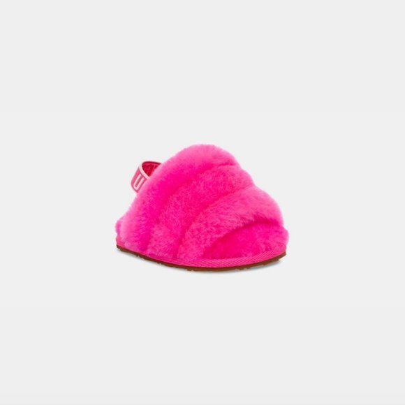 UGG Fluff Yeah Slide And Lovey in Pink , Red and Charcoal - Picture 8 of 13